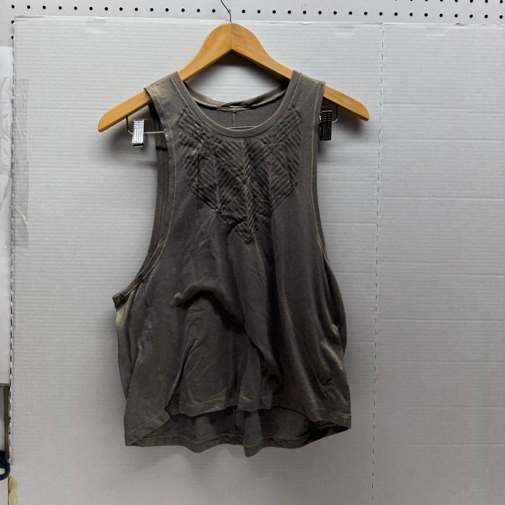 Lululemon Metallic Gold Muscle Tank
